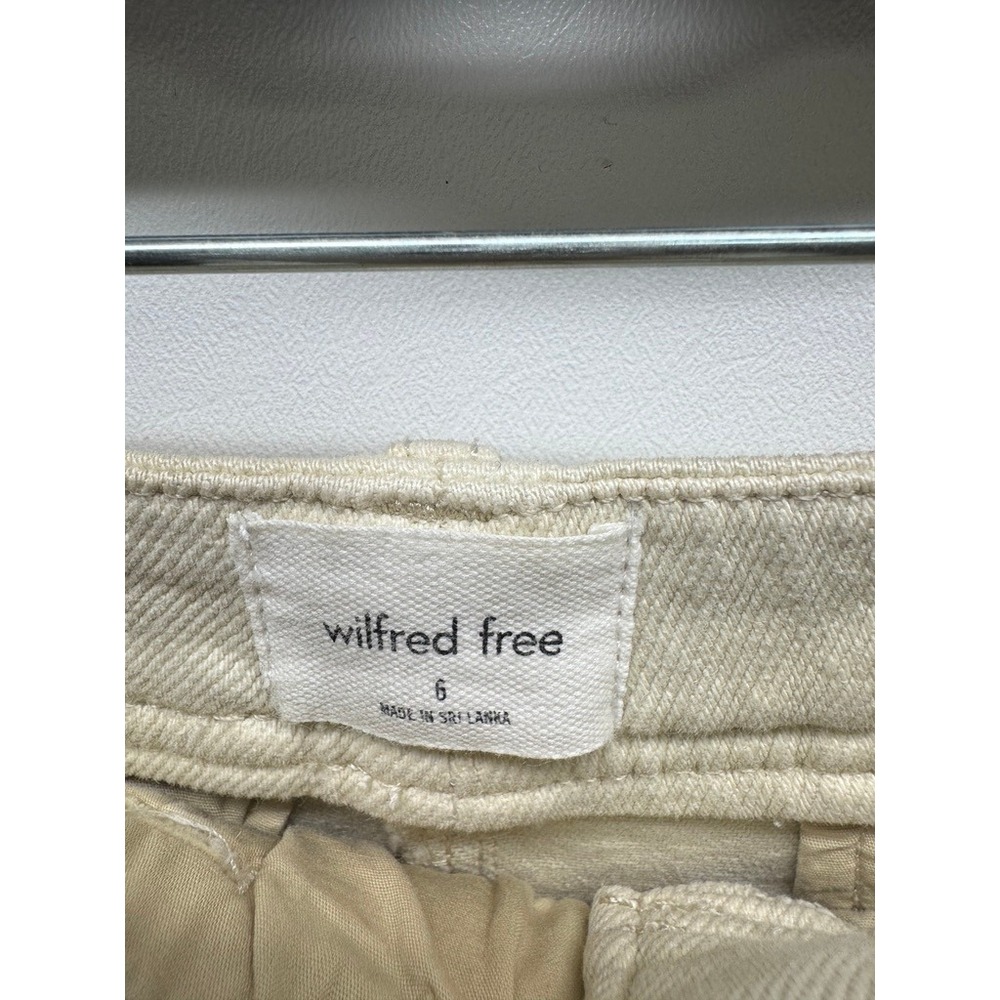 Wilfred Free Cargo Pants Women 6 Beige Gorpcore Utility Straight Leg High Rise - Picture 5 of 9